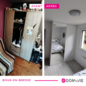 Rénovation d'une Chambre avec Création d'un Dressing sur mesure